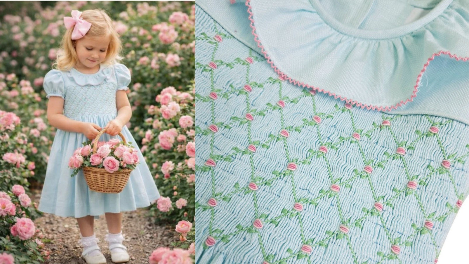 Baby girl smocked dress