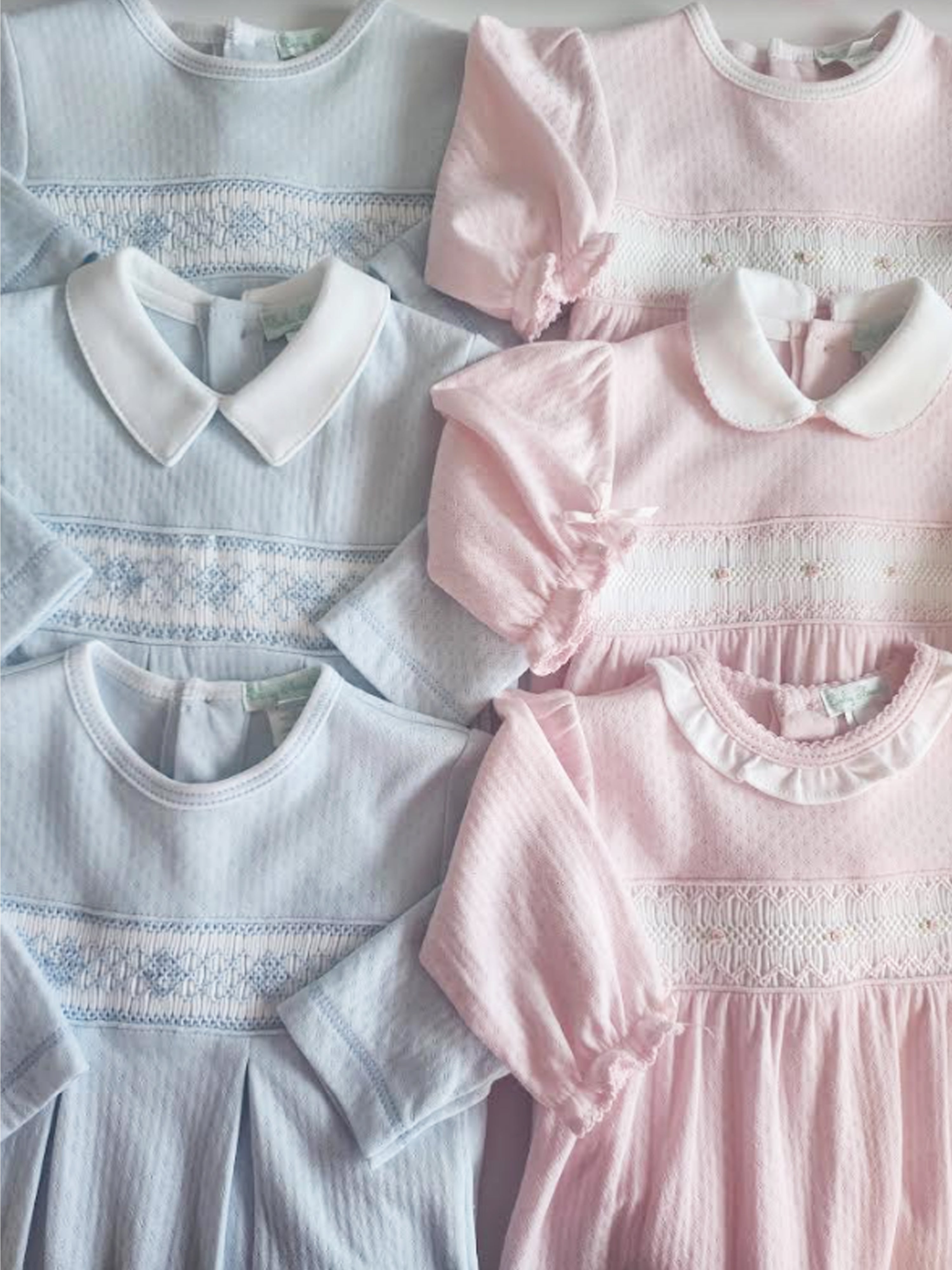 Sweet pink and blue Jacquard Pima Collection