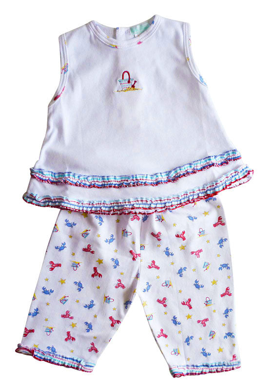 Baby Girl's Crabs & Lobster Short Set - Little Threads Inc. Children's Clothing