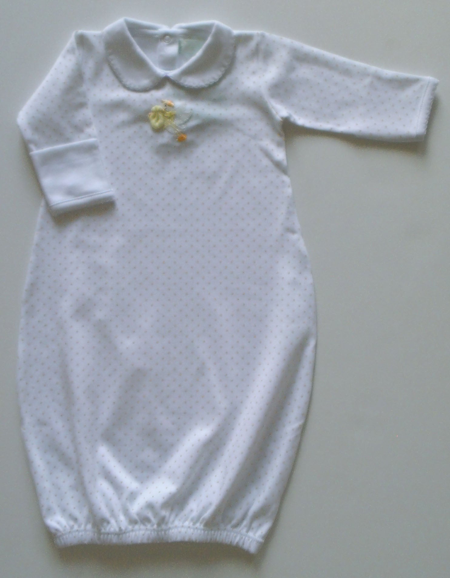 Unisex Baby Yellow Stork Daygown