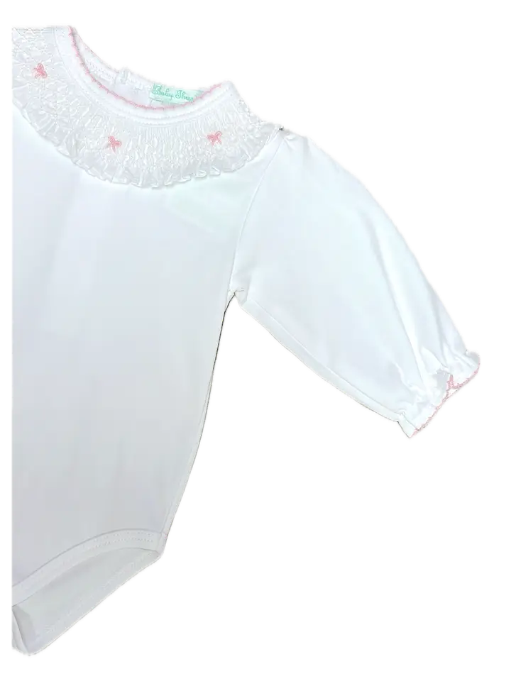 Onesie and Pant Set Pink Bows Print 100% Pima Cotton - Little Threads Inc. Children's Clothing