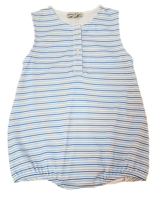 Blue Spring Flowers Boy's Sun Bubble - Little Threads Inc. Children's Clothing