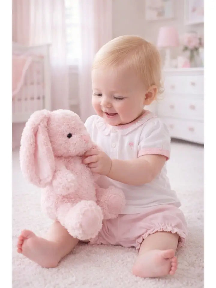 Baby Girl's White Bows Diaper Set - Little Threads Inc. Children's Clothing