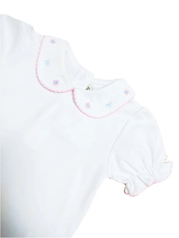 Blue Spring Flowers Baby Girl's Diaper Set - Little Threads Inc. Children's Clothing