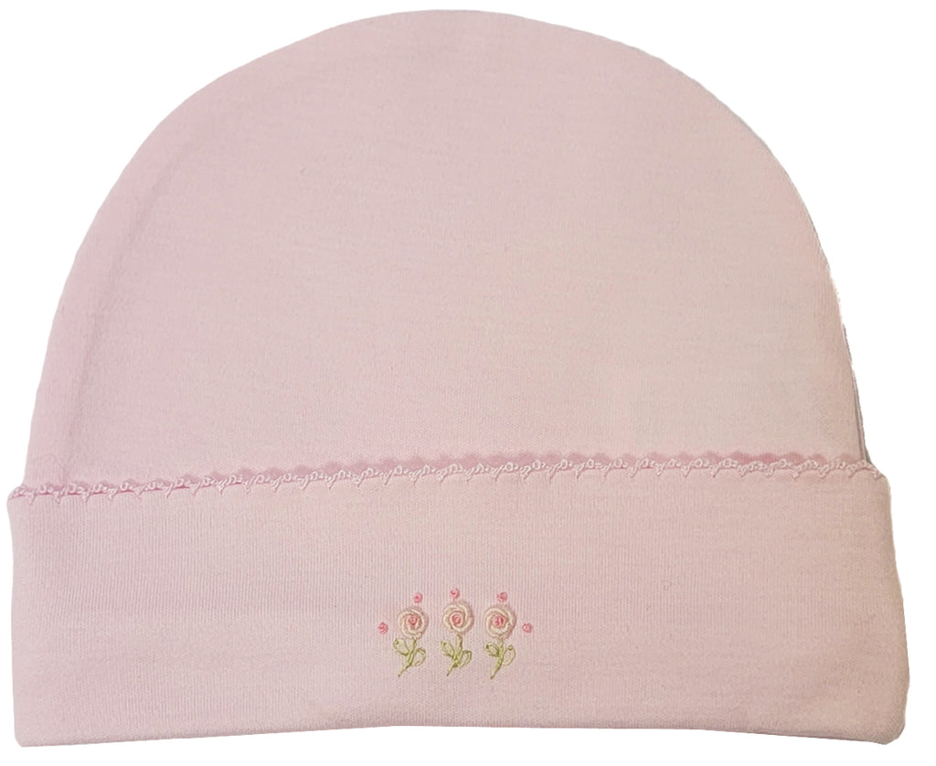 Baby Girl's Pink Flower Hat