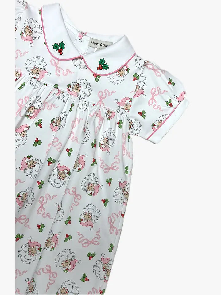 Girls float dress Pink Santa Collection - Little Threads Inc. Children's Clothing
