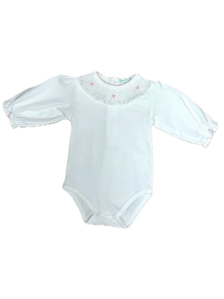 Onesie and Pant Set Pink Bows Print 100% Pima Cotton - Little Threads Inc. Children's Clothing