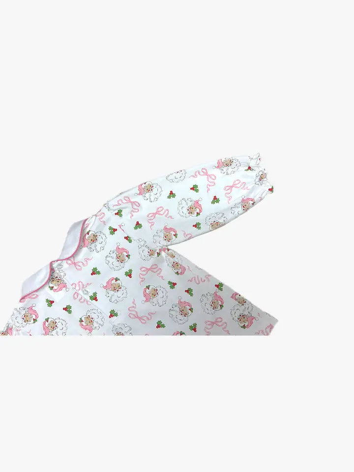 Santa girls legging set Pink Santa Collection - Little Threads Inc. Children's Clothing