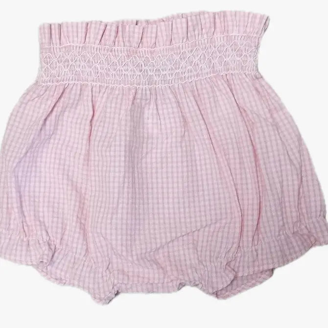 Baby Girl's Pink Checkered Diaper Cover - Little Threads Inc. Children's Clothing