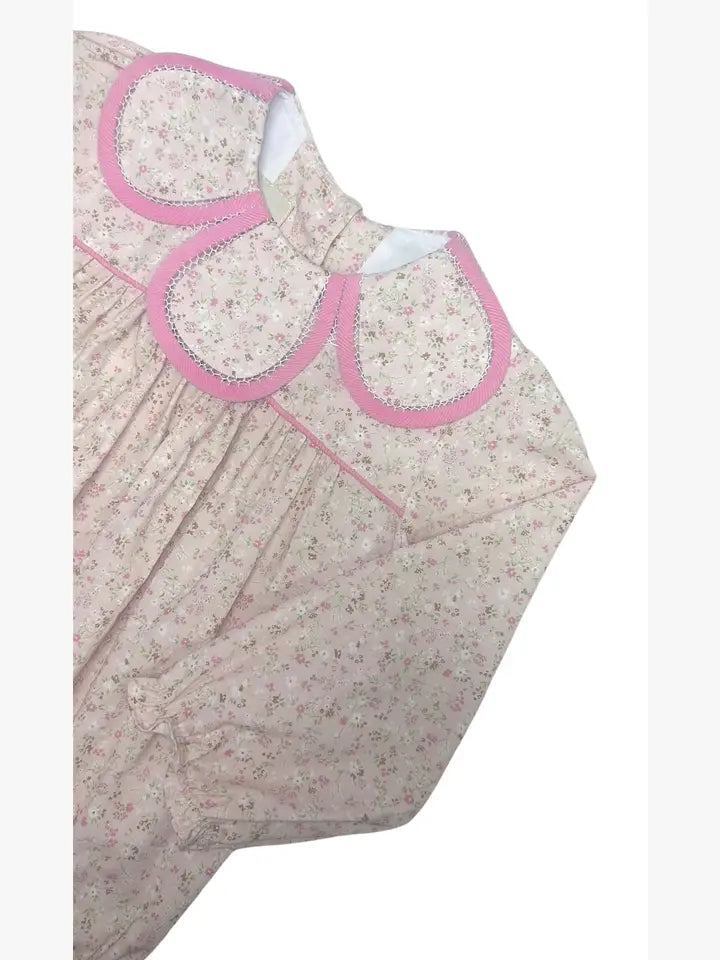 Petal collar baby girl bubble Cameron Collection