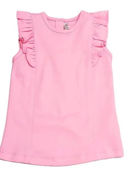 Positano Collection Fuchsia Pima Top - Little Threads Inc. Children's Clothing
