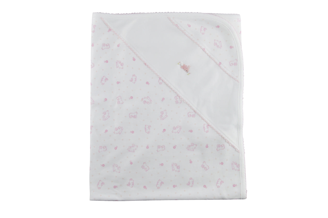 Girl's Bunny Print Blanket - Little Threads Inc. Children's Clothing