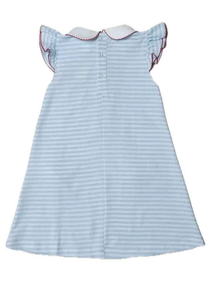 Cherry Striped Float Pocket Dress