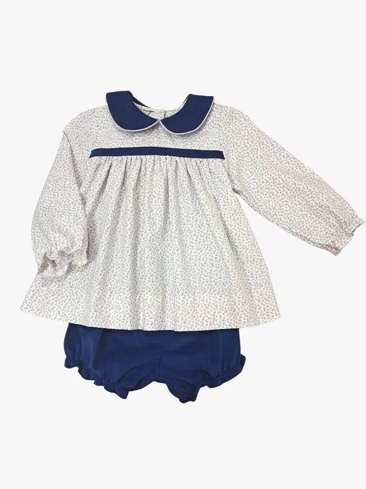 Hand smocked baby bloomer set Christina Collection - Little Threads Inc. Children's Clothing