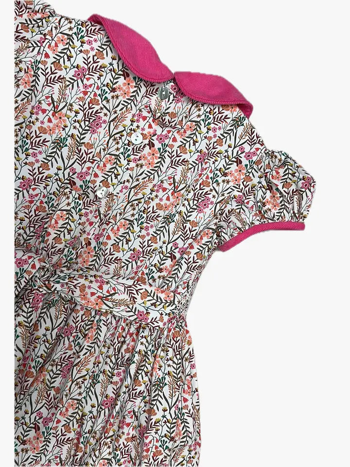 Girl's "Amy & Lucas" Hand Smocked Classic Dress - Little Threads Inc. Children's Clothing