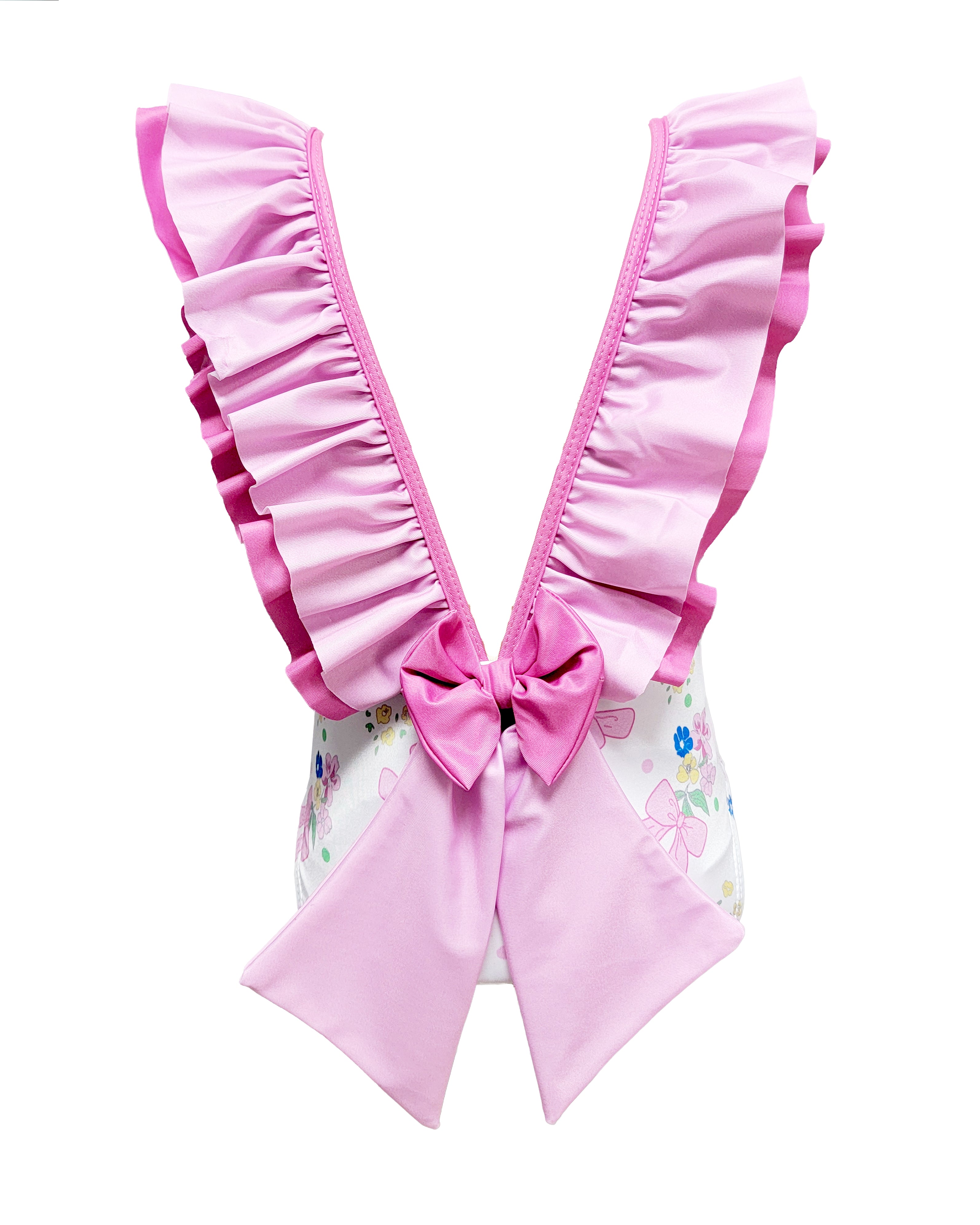 Girl's "Flower Bouquet" Print Swimsuit - Little Threads Inc. Children's Clothing