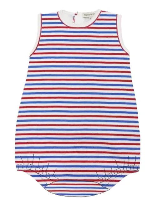 Patriotic Collection Striped Boys Romper - Little Threads Inc. Children's Clothing