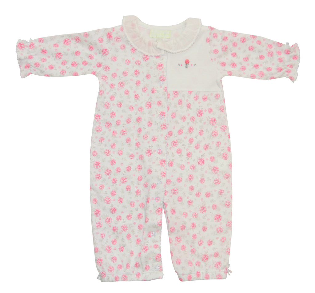 Baby Girl's Pink Floral Converter - Little Threads Inc. Children's Clothing