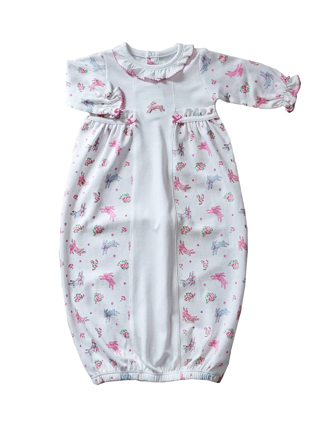 Baby Girl's "Happy Easter" Bunny Print Daygown - Little Threads Inc. Children's Clothing