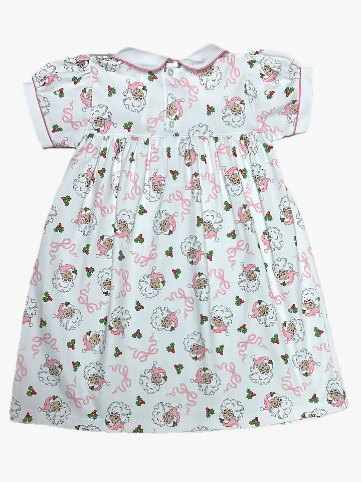 Girls float dress Pink Santa Collection - Little Threads Inc. Children's Clothing