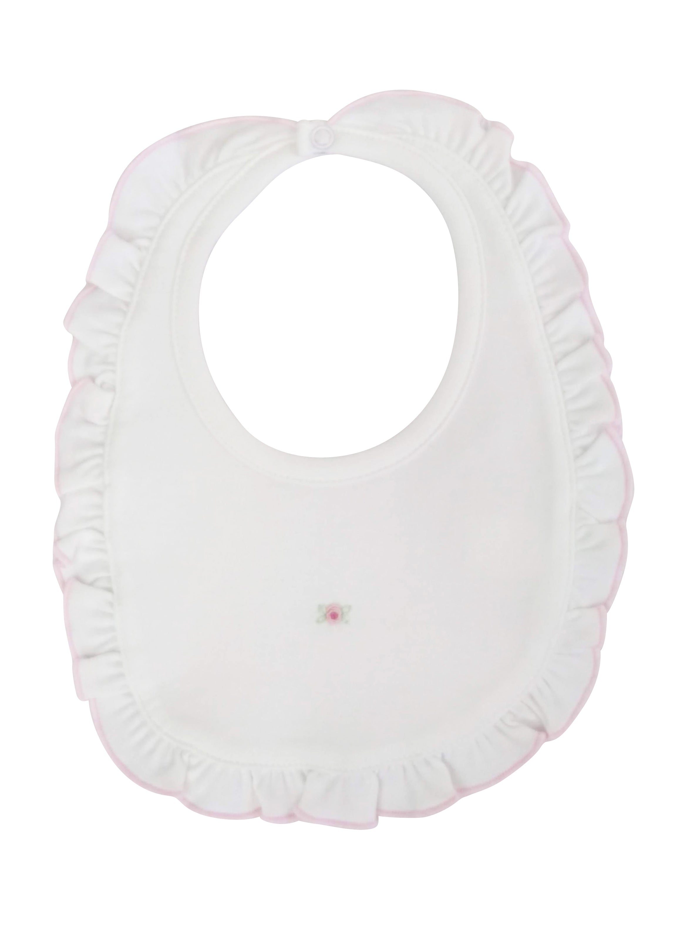 Pink Rose Bib - Little Threads Inc. Children's Clothing