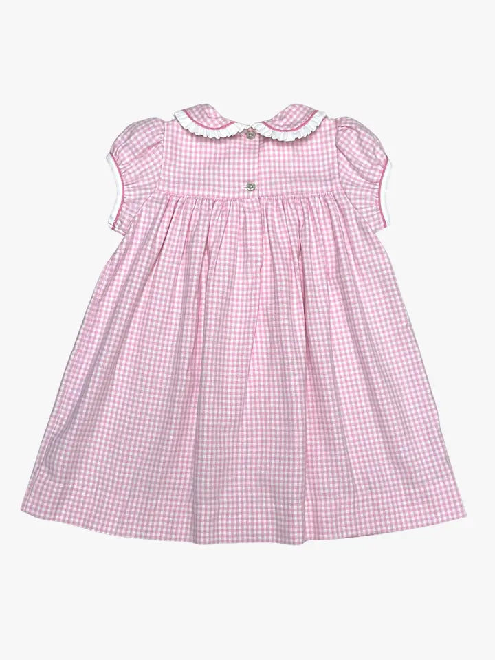 Christmas Tree Pink Flannel Girl's Dress - Little Threads Inc. Children's Clothing