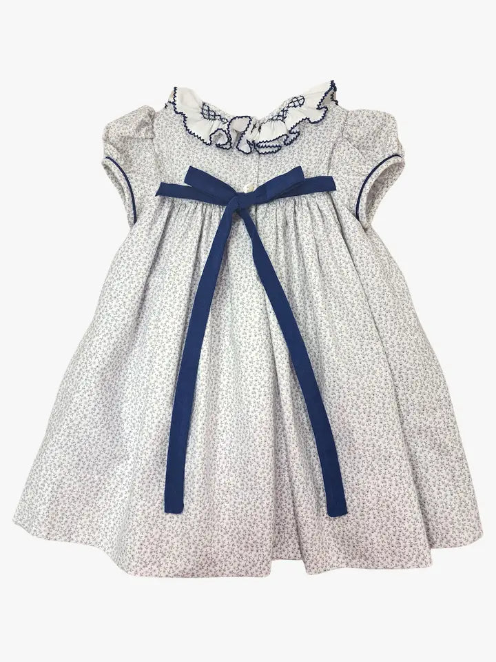 Hand smocked collar float girls dress Christina Collection - Little Threads Inc. Children's Clothing
