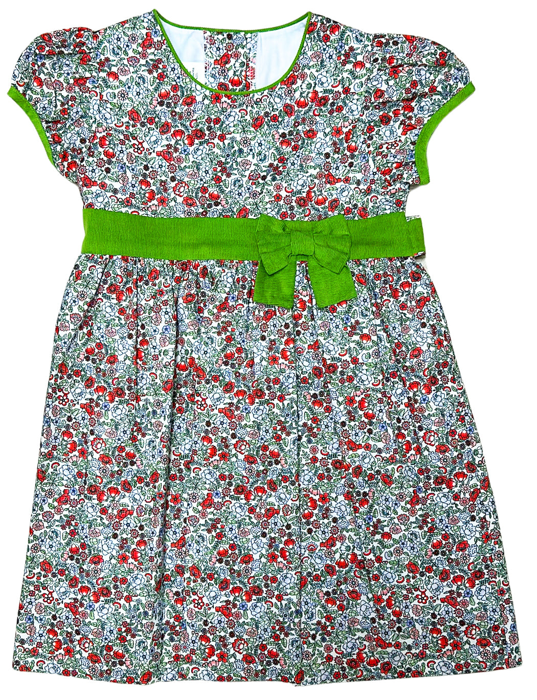 Janelle Floral Cotton Classic Girl's Dress - Little Threads Inc. Children's Clothing