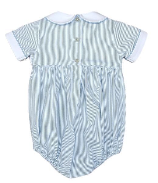 Easter Bunnies Boy Smocked Romper - Little Threads Inc. Children's Clothing