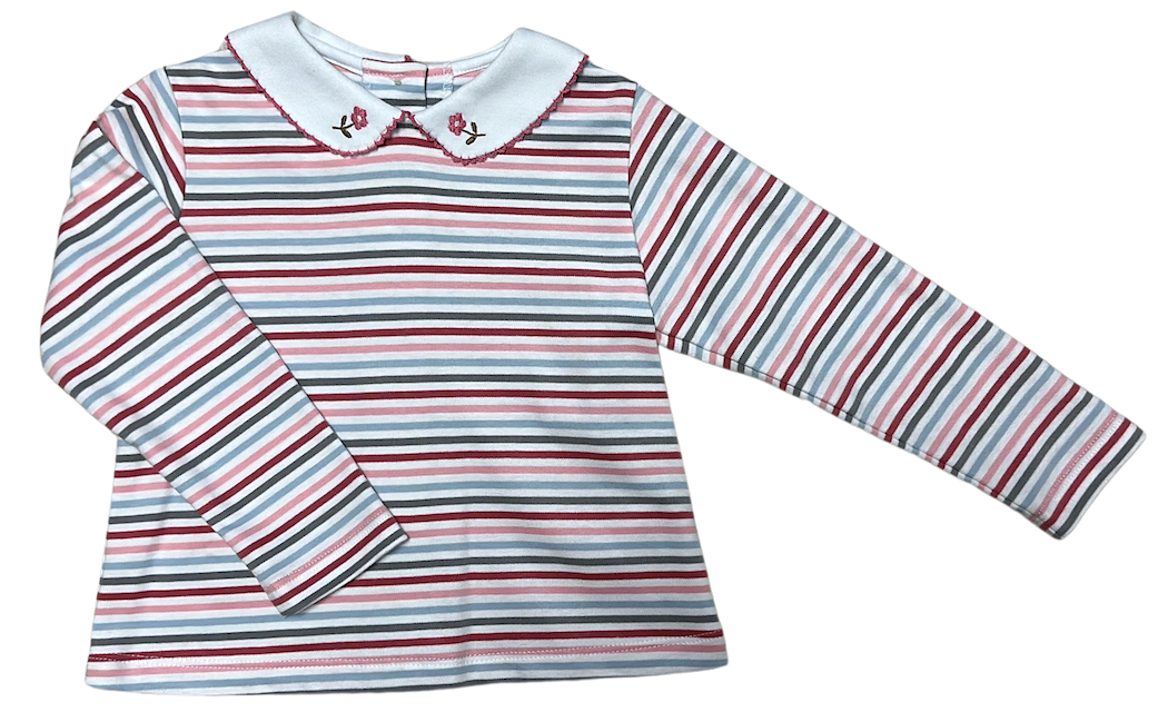 Girl's "Isabella" Knit Top - Little Threads Inc. Children's Clothing