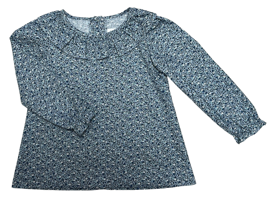 Girl’s "London" Floral Blouse - Little Threads Inc. Children's Clothing