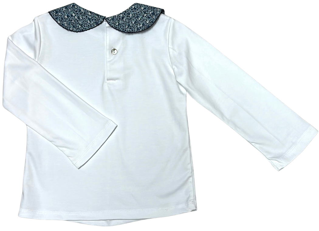 Girl's "London" Pima Cotton Top - Little Threads Inc. Children's Clothing