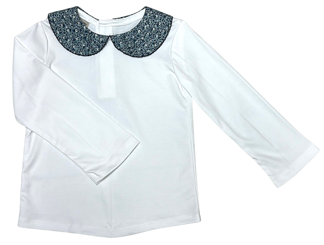 Girl's "London" Pima Cotton Top - Little Threads Inc. Children's Clothing