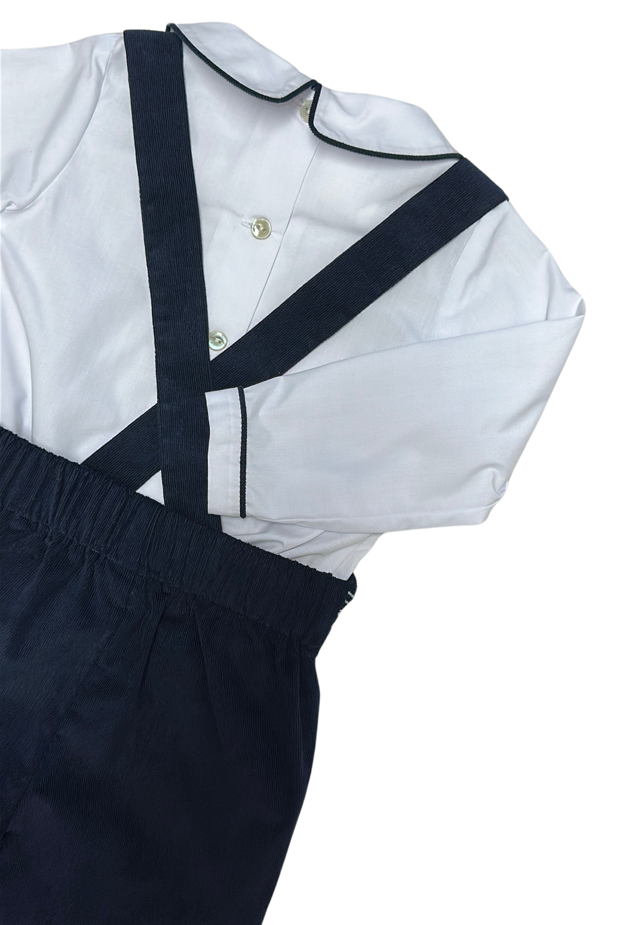 London boy's 2 pc hand smocked short set