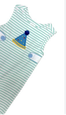 Boys Birthday hat overall set Birthday collection