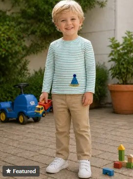 Knit hat boy's shirt Birthday collection