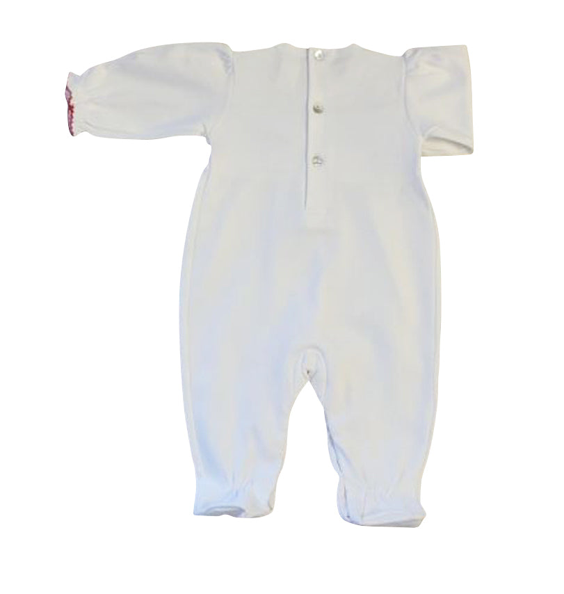 Christmas Stocking Pima Cotton Baby Girl Footie pajama - Little Threads Inc. Children's Clothing