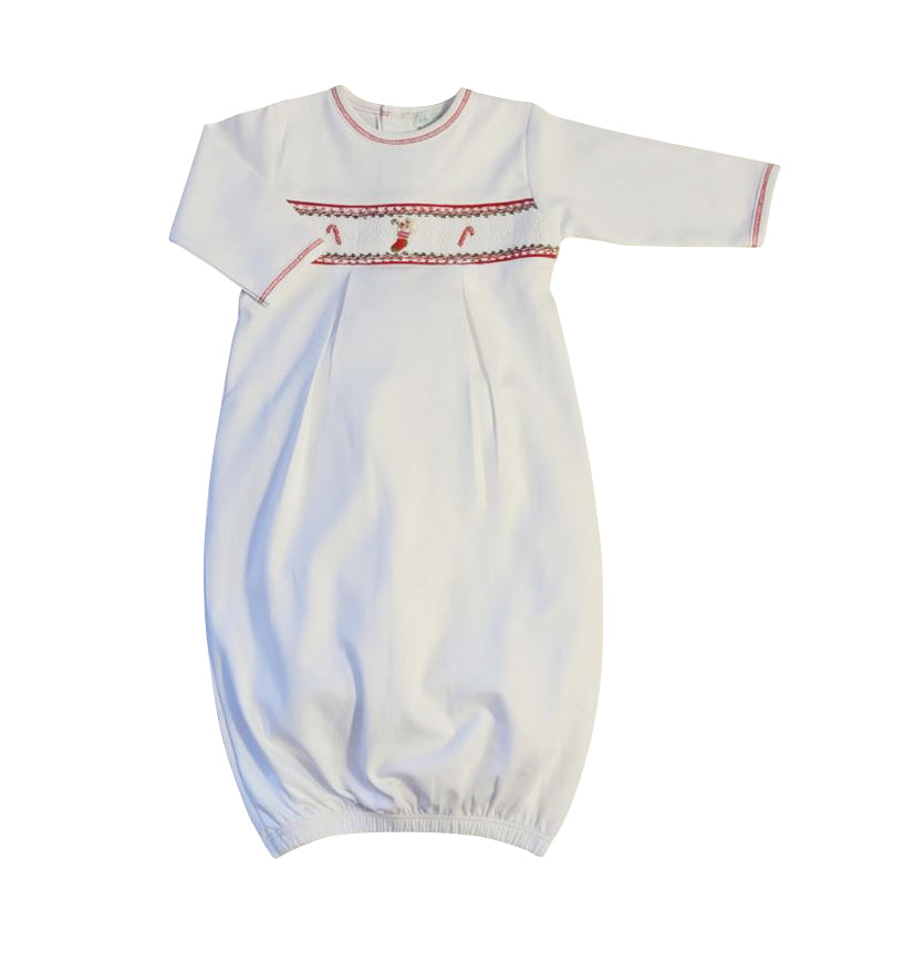 Boy's Christmas Stockings Pima Cotton Baby Day gown - Little Threads Inc. Children's Clothing