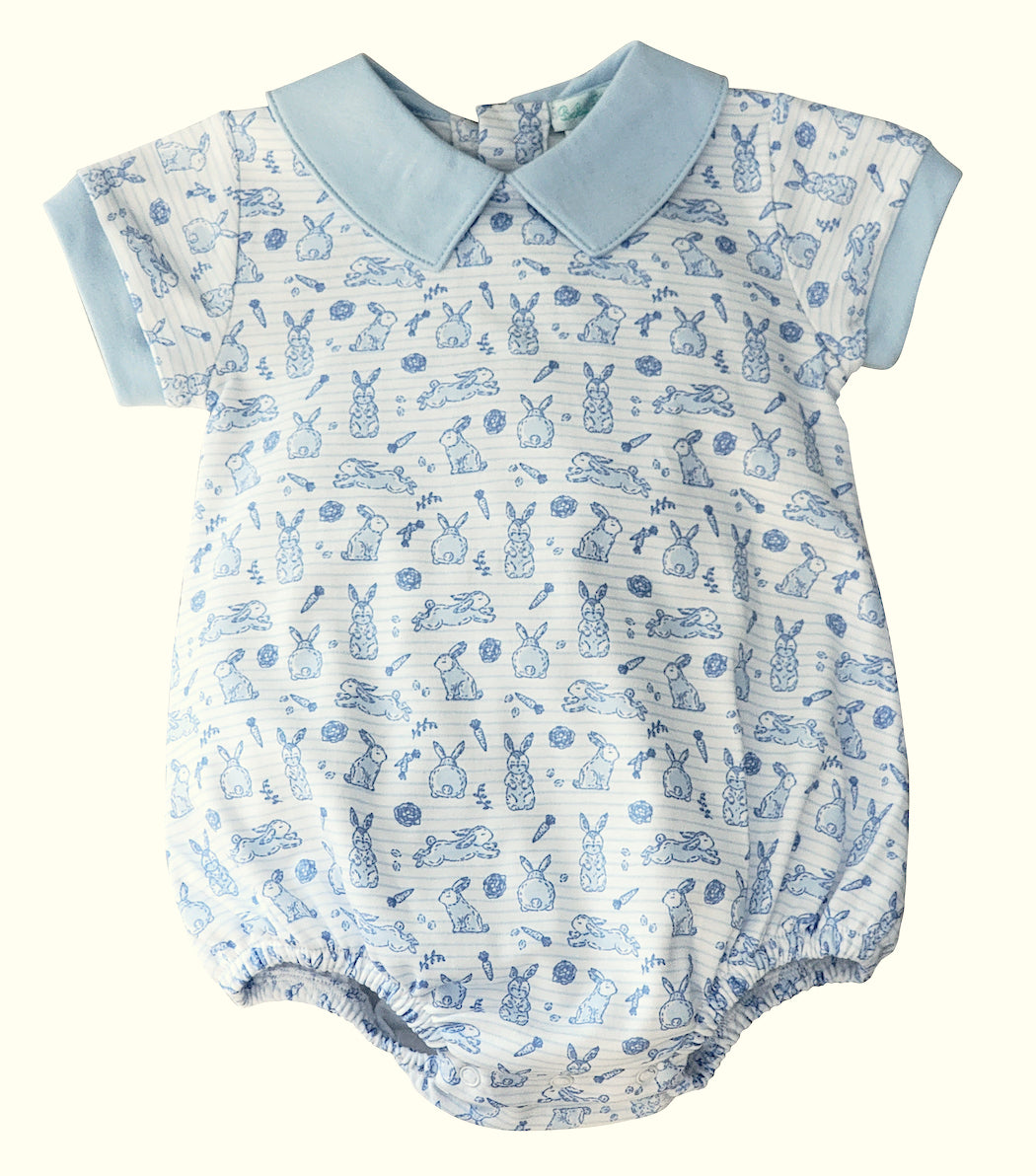 Easter Bunnies Baby Boy Romper Pima Cotton - Little Threads Inc. Children's Clothing