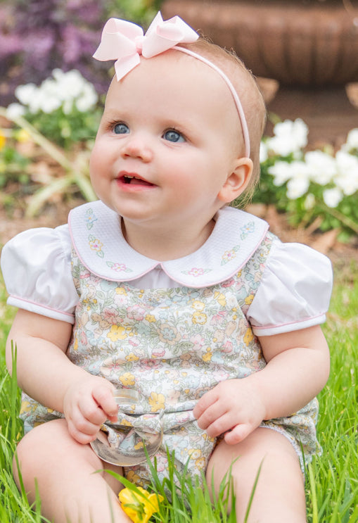 Spring Again Floral baby girl romper
