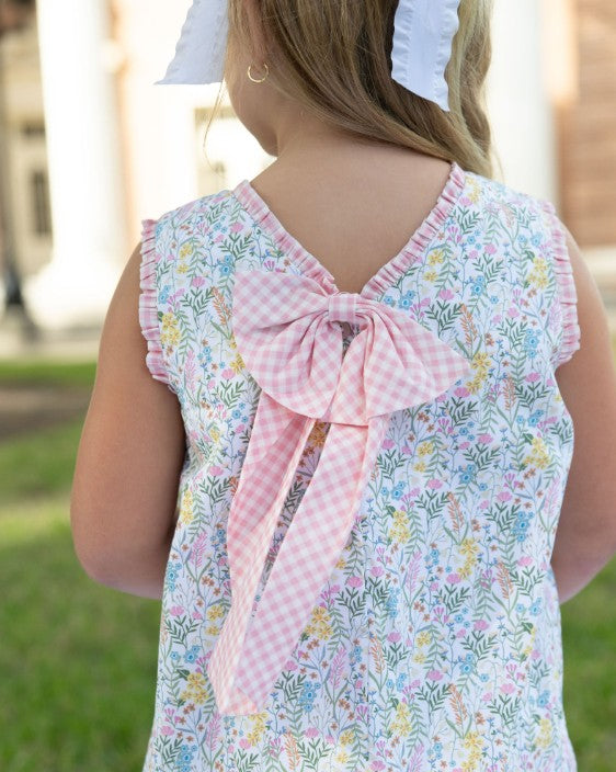 Adrian Floral A line girls dress - Little Threads Inc. Children's Clothing