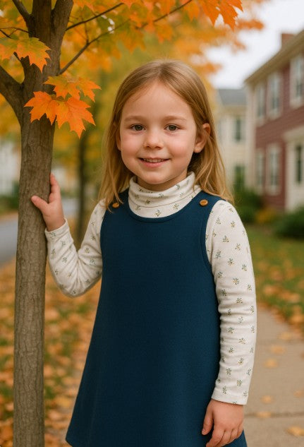 Blue flowers jumper set