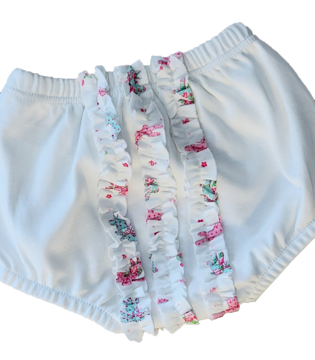 Baby Girl's "Happy Easter" Bunny Print Smocked Dress - Little Threads Inc. Children's Clothing