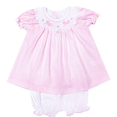 Easter Bunny Baby Girl Bishop Dress - Little Threads Inc. Children's Clothing