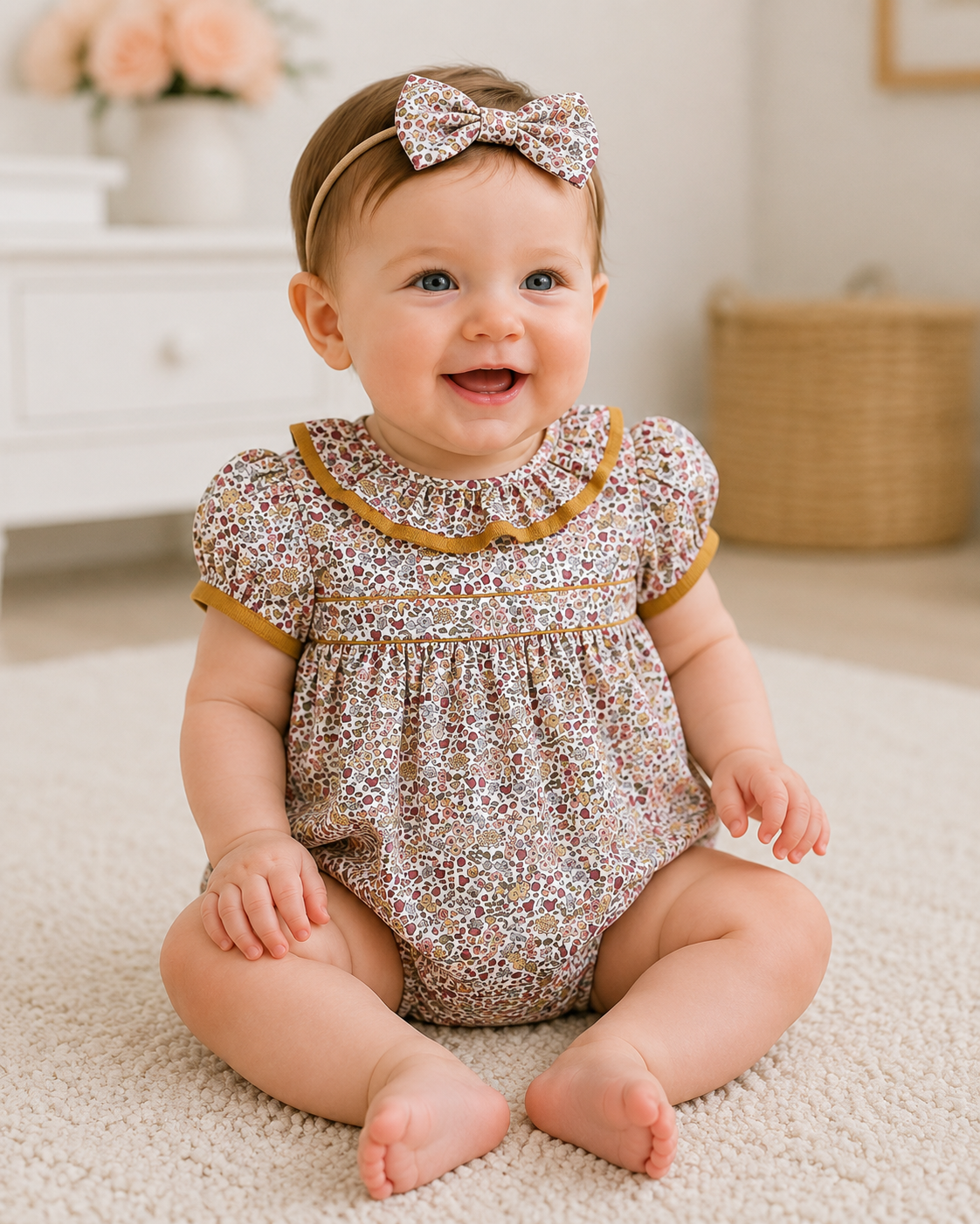 Fall Baby Girl Bubble