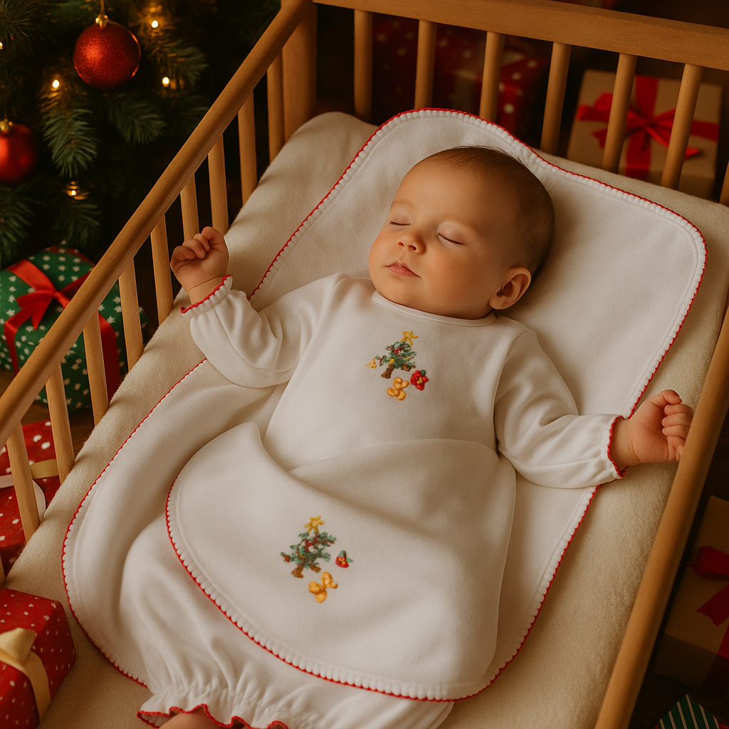 Christmas Tree & Bear Blanket - Little Threads Inc. Children's Clothing