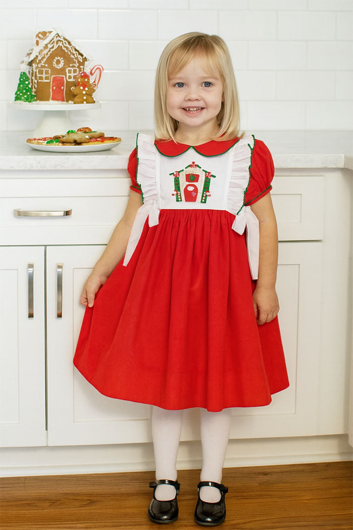 Christmas Gingerbread Girl's Dress