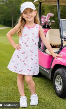 Golf Collection A line girl's dress - Little Threads Inc. Children's Clothing