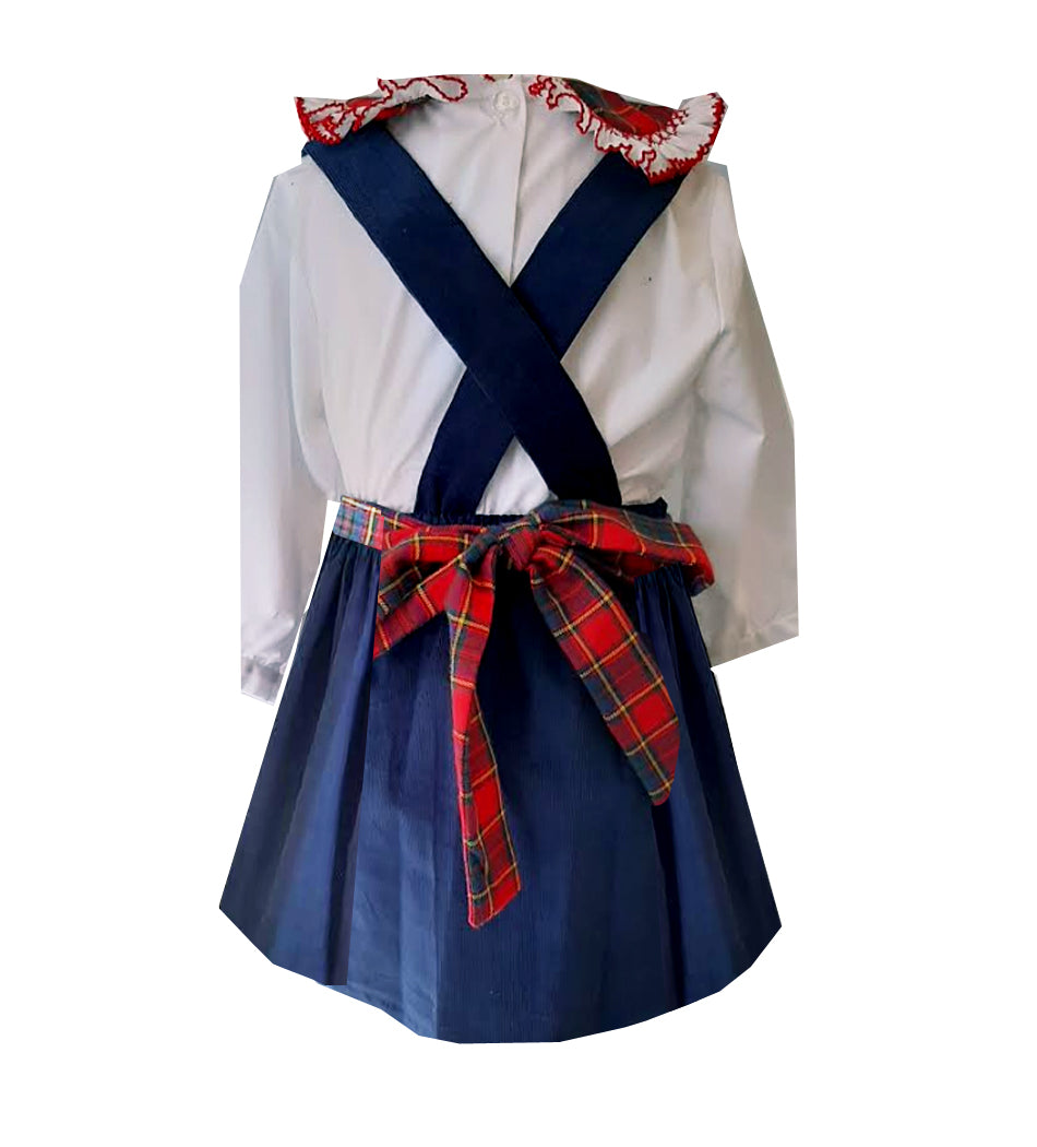 Cambridge Skirt with Straps Set - Little Threads Inc. Children's Clothing