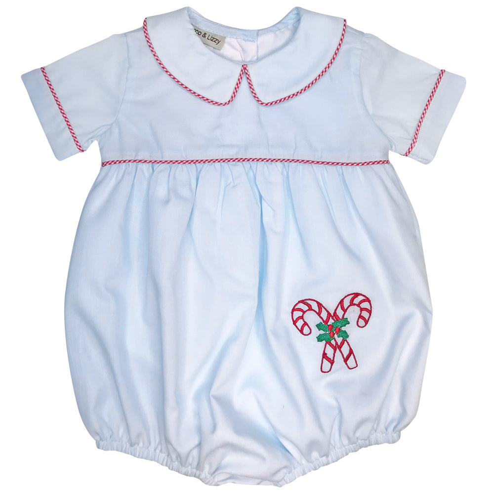 Boy's "Candy Canes" Romper